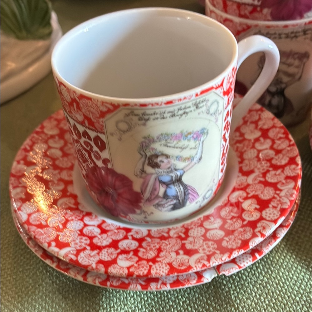 Gloria Vanderbilt Demi Tasse-Tasse tea cup set
